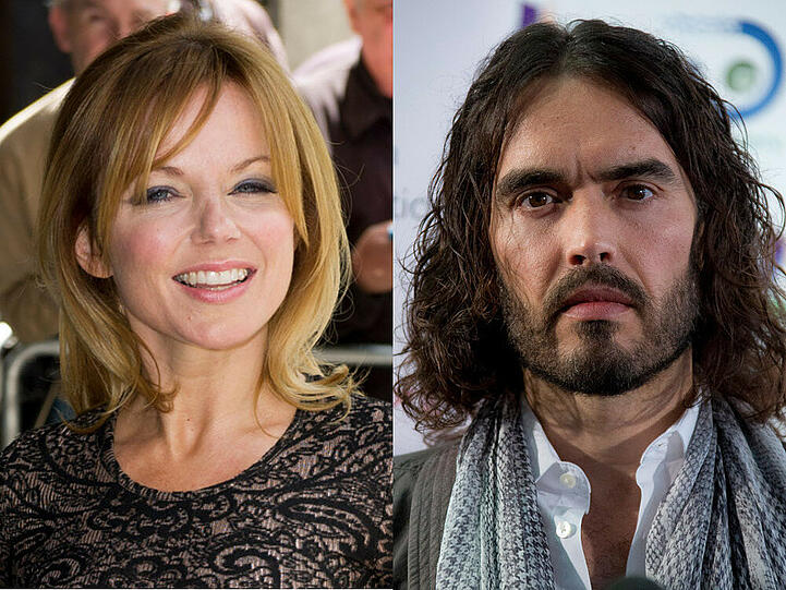 Geri Halliwell freut sich über das Bleiben der Schotten, Russell Brand weniger