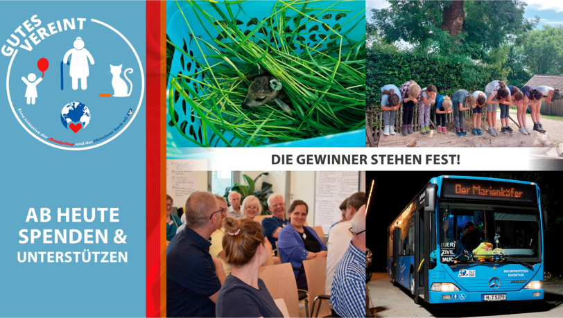 Das letzte Wort hatten Sie. In einem Online-Voting wurde entschieden, für welche Projekte wir Spenden sammeln sollen.