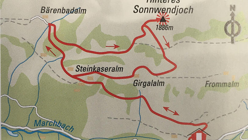 Tour 3: Auf das Hintere Sonnwendjoch Tour 3: Auf das Hintere Sonnwendjoch