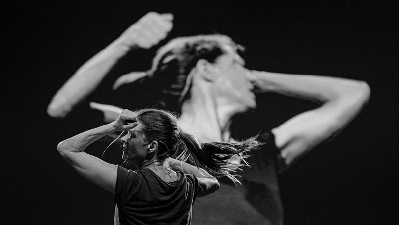 Barbara Hannigan in "La voix humaine".