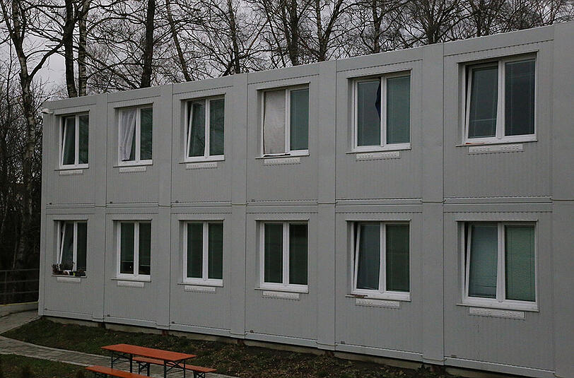 Bilder von der Asylbewerberunterkunft in Dorfen, in der ein 20-Jähriger erstochen wurde.