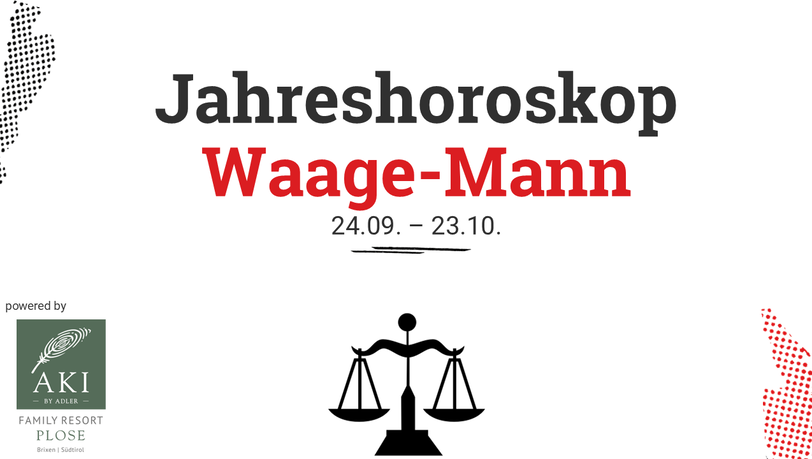 Das Jahreshoroskop 2025 für den Waage-Mann.