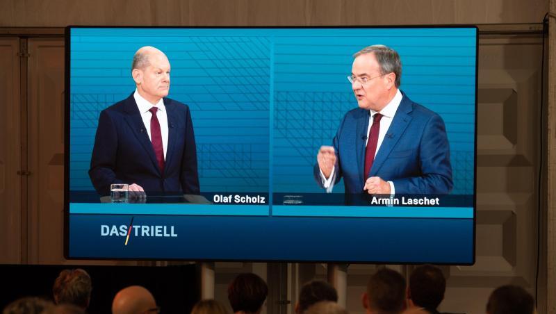 SPD-Kanzlerkandidat Olaf Scholz wurde von Union-Kanzlerkandidat Armin Laschet attackiert.