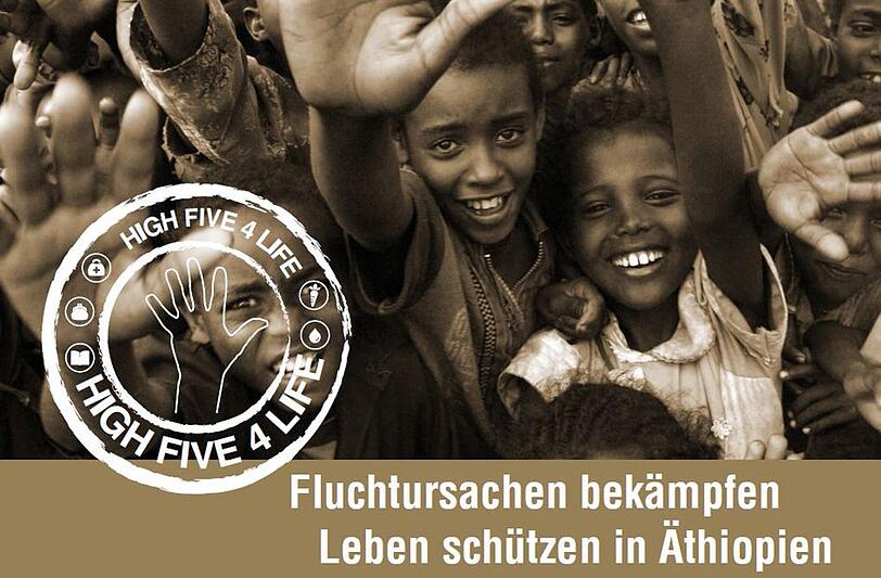 Frischer Wind mit der neuen, jungen Mitmach-Initiative &bdquo;HIGH Five 4 Life&ldquo; der Stiftung
Menschen für Menschen - Karlheinz Böhms Äthiopienhilfe.