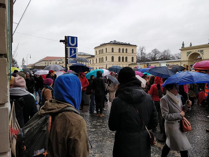 Rund 10.000 Schüler demonstrierten am Freitag (15. März) in München für einen bessere Klimapolitik.