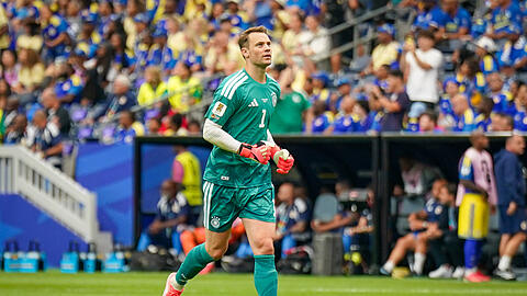 Manuel Neuer steht bei der WM 2026 als deutsche Nummer eins zwischen den Pfosten.