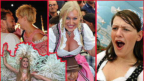 Feiern ohne Hemmungen: Wiesn, "Spring Break", Ballermann  - wir zeigen Bilder von den größten und wildesten Partys der Welt. Den Anfang macht das Oktoberfest, wo es jedes Jahr Ende September mit Gästen aus aller Welt heiß hergeht...