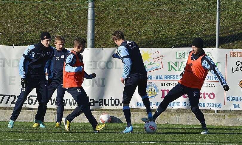 Die Löwen im Trainingslager in Brescia.