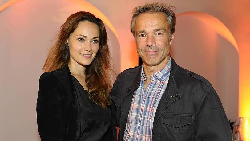 Schauspielkollegen Sarah Maria Besgen und Hannes Jaenicke beim UFA Empfang in München Schauspielkollegen Sarah Maria Besgen und Hannes Jaenicke beim UFA Empfang in München