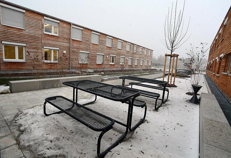 Die Flüchtlingsunterkunft in Lochhausen.