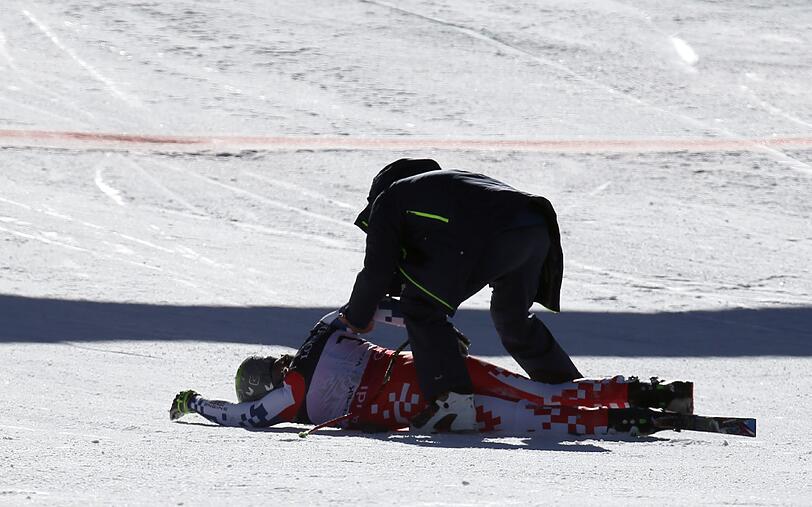 Der Tscheche Ondrej Bank ist bei den alpinen Ski Weltmeisterschaften in den USA schwer gestürzt.