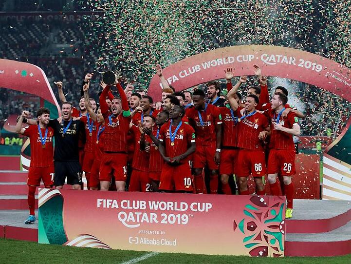 Liverpools Spieler feiern den Gewinn der Club-WM.