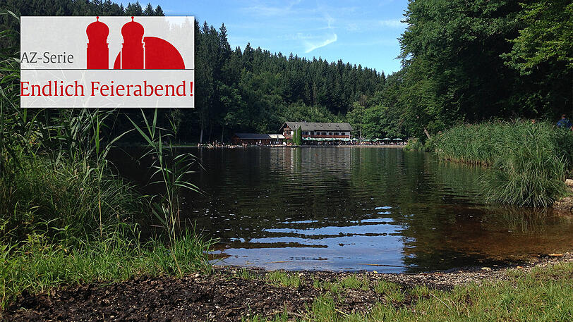 Der Deiniger Weiher mit der dortigen Wirtschaft.
