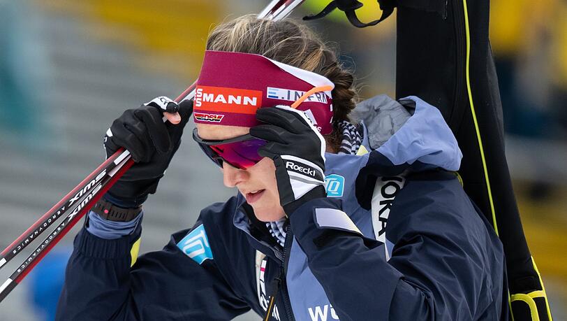 Denise Herrmann-Wick aus Deutschland in Aktion.