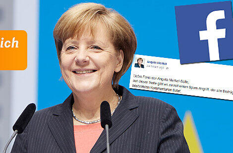 Die Kanzlerin sieht sich auf Facebook momentan mit einem Shitstorm konfrontiert.