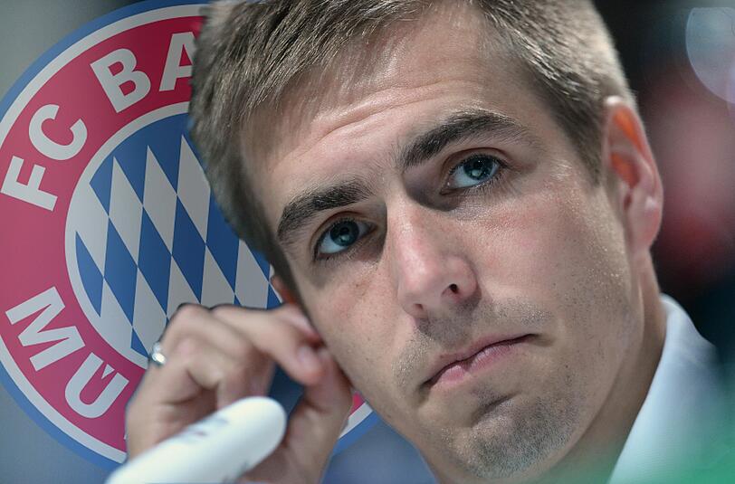 Nach dem WM-Titel trat Kapitän Philipp Lahm überraschend aus der Nationalmannschaft zurück. Bis zum Karriereende beim FC Bayern dauert's noch ein paar Jahre.