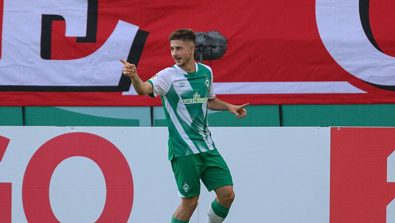 Traf in Cottbus zum 1:0: Bremens Romano Schmid. Traf in Cottbus zum 1:0: Bremens Romano Schmid.