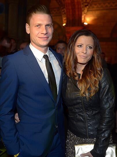 Auch Lukasz Piszczek und seine Frau Ewa haben sich fein herausgeputzt.