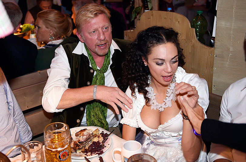 Im Käfer-Festzelt: Boris Becker mit Ehefrau Sharlely "Lilly" Kerssenberg