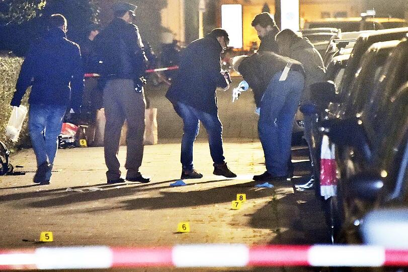 Die Polizei sichert Spuren