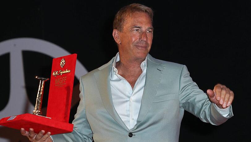 Hatte in den letzten Monaten wenig zu lachen: US-Filmstar Kevin Costner bei der Verleihung des italienischen Filmpreises Colonna D'Oro.