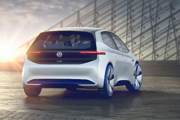 Ein bisschen Up muss sein: Die Studie I.D. trägt klare Züge des Kleinwagens von VW.