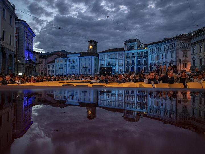 Die Piazza Grande in Locarno.