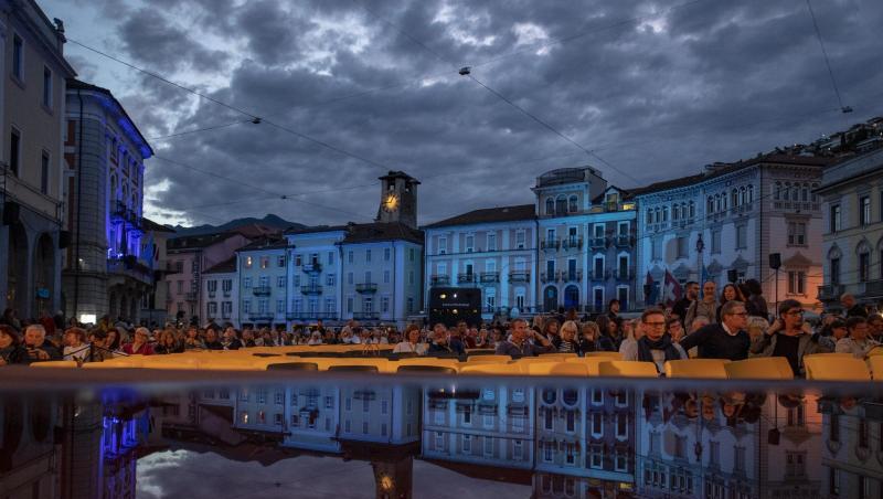 Die Piazza Grande in Locarno. Die Piazza Grande in Locarno.