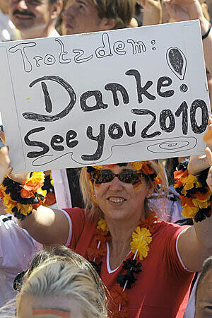Genau - in wenigen Tagen ist es soweit, dann beginnt die WM in Südafrika.