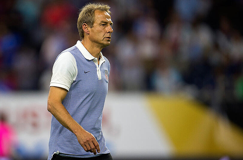 Bei der Copa America schied Jürgen Klinsmann mit dem US-Team im Halbfinale aus - beim 0:4 gegen Argentinien.