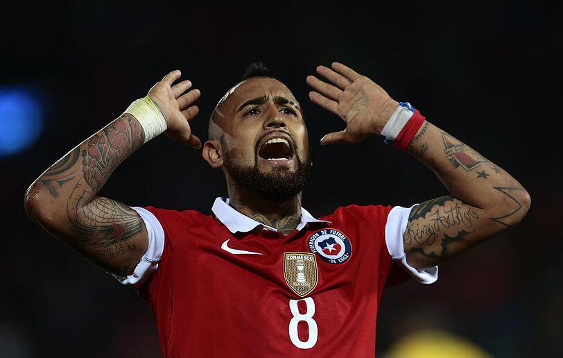 In Südamerika im Einsatz: Arturo Vidal mit der chilenischen Nationalmannschaft.
