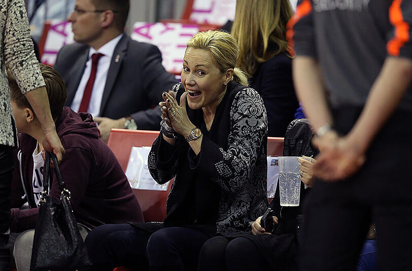 Bettina Wulff im Audi Dome