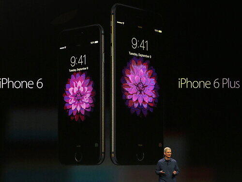 Am Dienstag stellte Apple seine neuen iPhones und die "Apple Watch" vor. Die Bilder von der Präsentation in Cupertino!