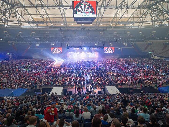 Die German Darts Masters fanden im Jahr 2018 in der Gelsenkirchener Veltins-Arena statt.