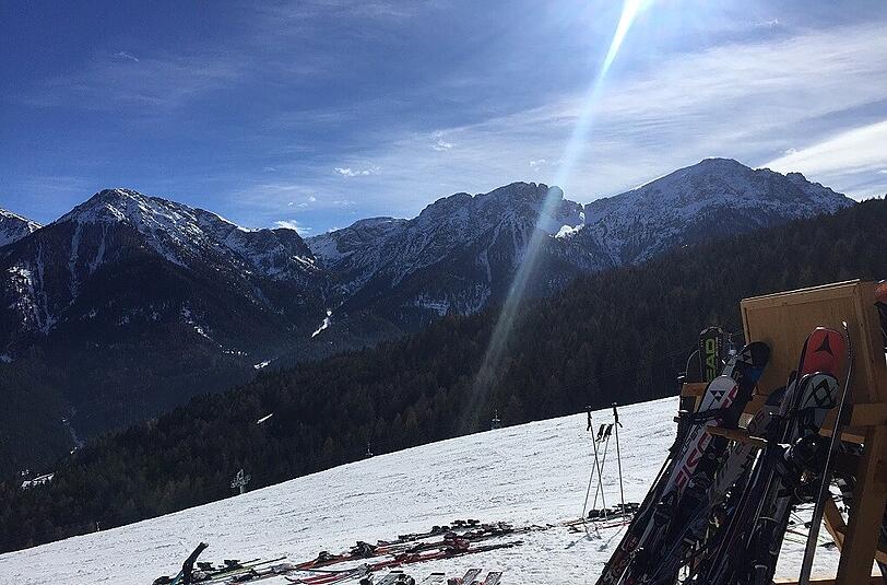Atemberaubende Aussicht im Skiparadies Kronplatz.