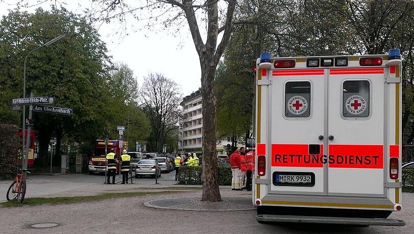 Einsatz der Rettungskräfte im Glockenbachviertel. Einsatz der Rettungskräfte im Glockenbachviertel.