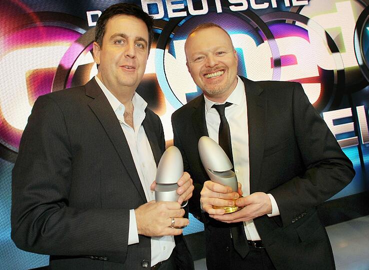 Bastian Pastewka (l) und Stefan Raab.