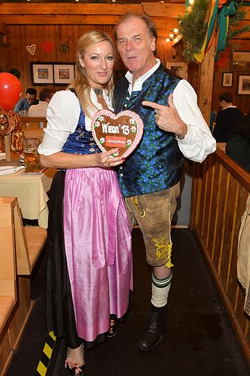 Wiesn-Profis: Monika Gruber und Wolfgang Fierek, der schon als Bub schulfrei bekam, um das Oktoberfest zu besuchen.