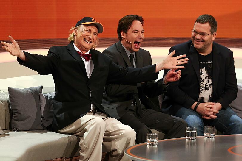 Die Comedians Otto Waalkes, Bully Herbig und Elton (v.l.)