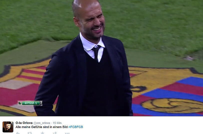 Die Twitter-Reaktionen zum Halbfinal-Spiel zwischen dem FC Barcelona und dem FC Bayern.