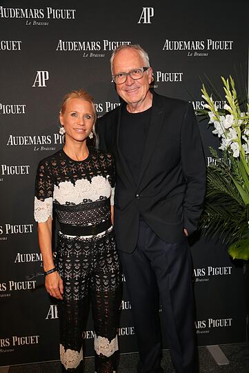 Florentine Rosemeyer und Hubertus Hamm bei der Eröffnung des "AP House".