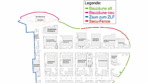 Komplett eingezäunt: das Konzept von Wiesn-Chef Schmid.