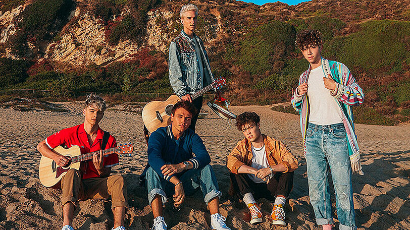 Corbyn Besson, Jonah Marais, Daniel Seavey, Zach Herron und Jack Avery (v.l.n.r.) touren derzeit durch Europa