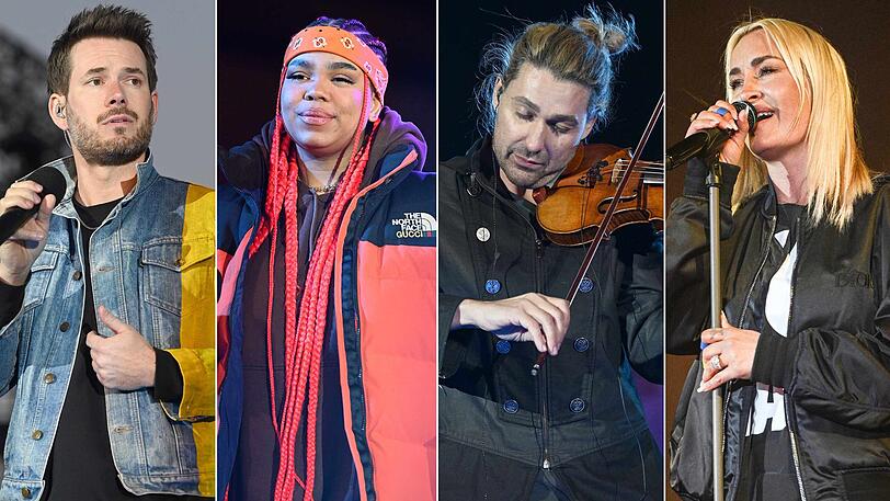 Künstler wie Johannes Strate, Zoe Wees, David Garrett und Sarah Connor traten beim "Sound of Peace" in Berlin auf.
