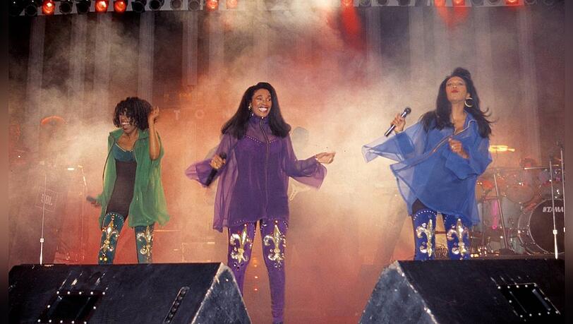 Die Gründungsbesetzung von The Pointer Sisters: Bonnie, June und Anita Pointer.