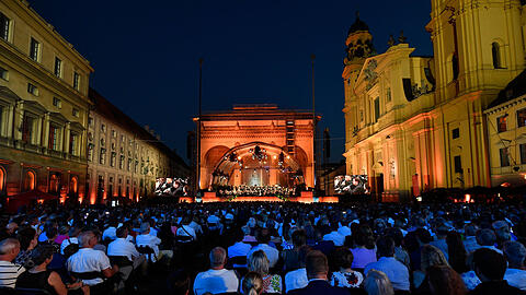 Der erste Abend von Klassik am Odeonsplatz