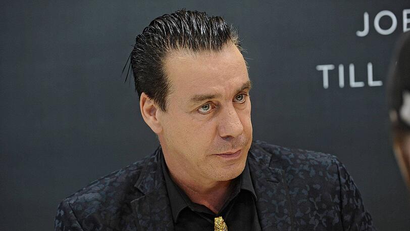 Till Lindemann bei einem Auftritt auf der Frankfurter Buchmesse.