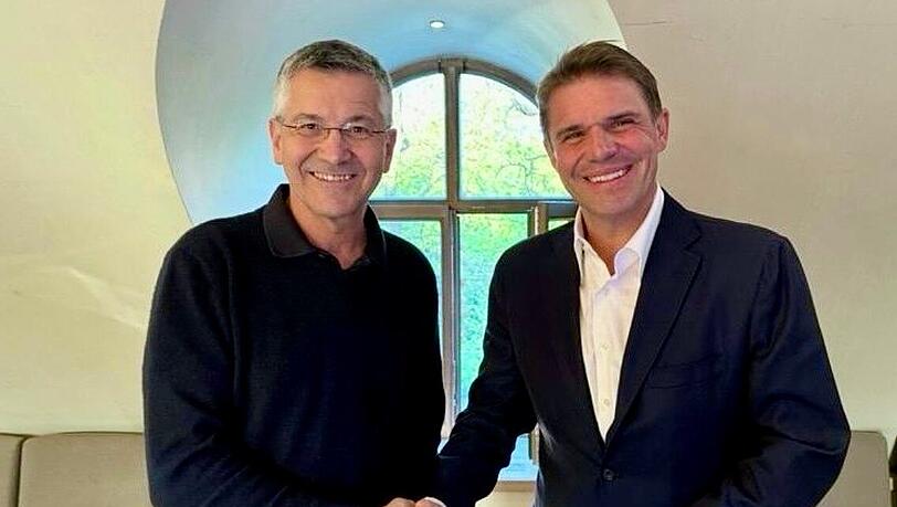 R&uuml;ckt auch in den Bayern-Aufsichtsrat: Sixt (r.), hier mit Pr&auml;sident Herbert Hainer.