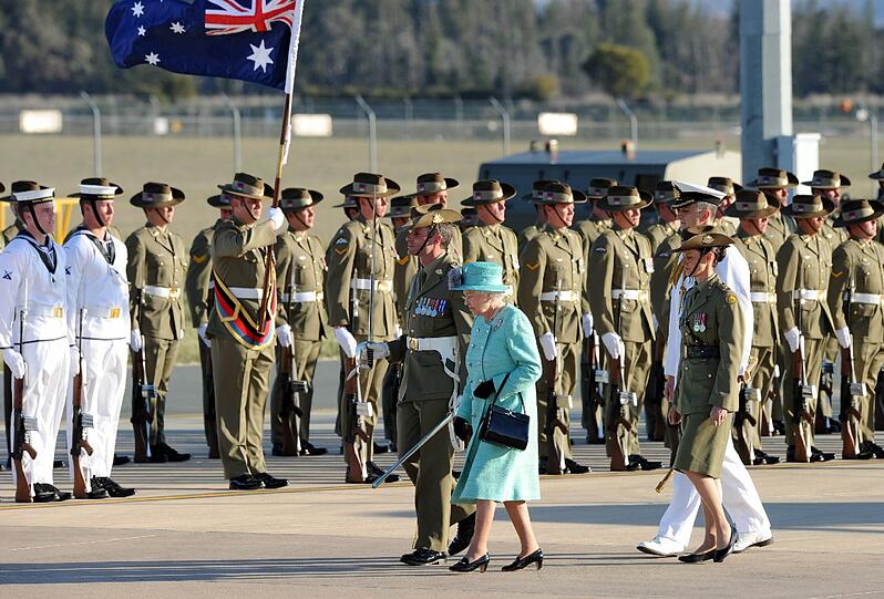 Die Bilder vom Besuch der Queen in Australien