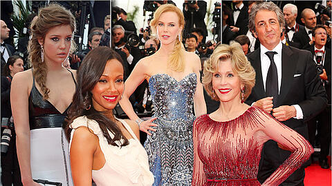 Abendroben, Smokings und ein bisschen Sex-Appeal: Die Bilder der Stars auf dem roten Teppich in Cannes.